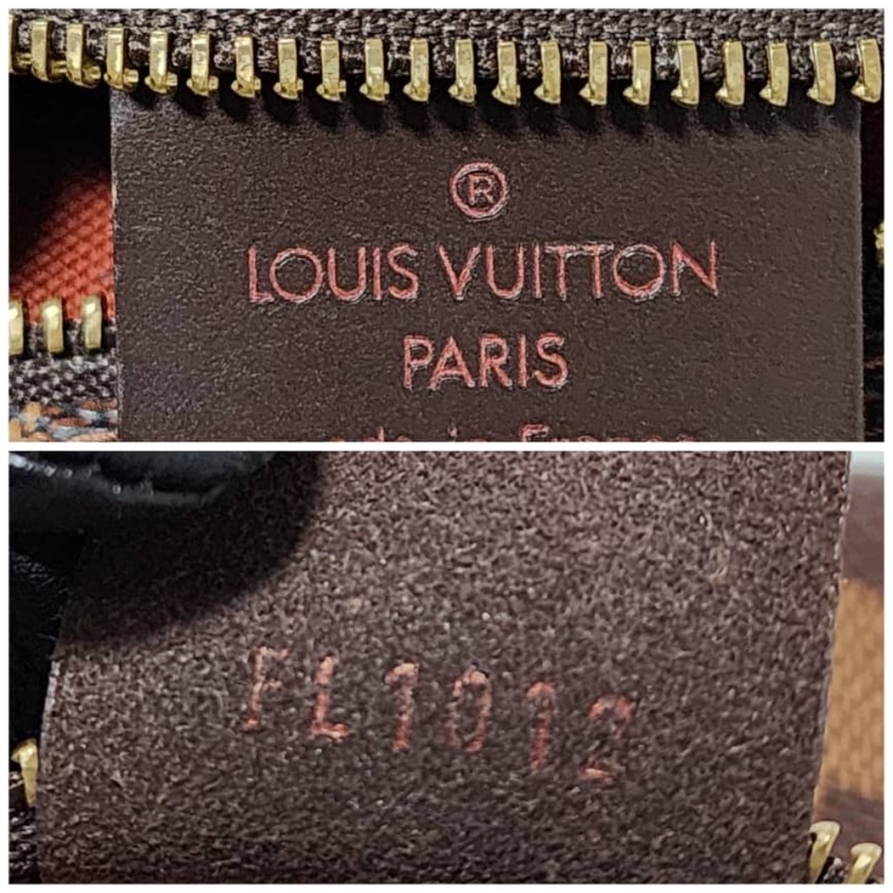 Authentic LOUIS VUITTON Damier Canvas Navona Accessories Pochette Bag Brown - Picture 3 of 13
